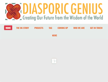 Tablet Screenshot of diasporicgenius.com